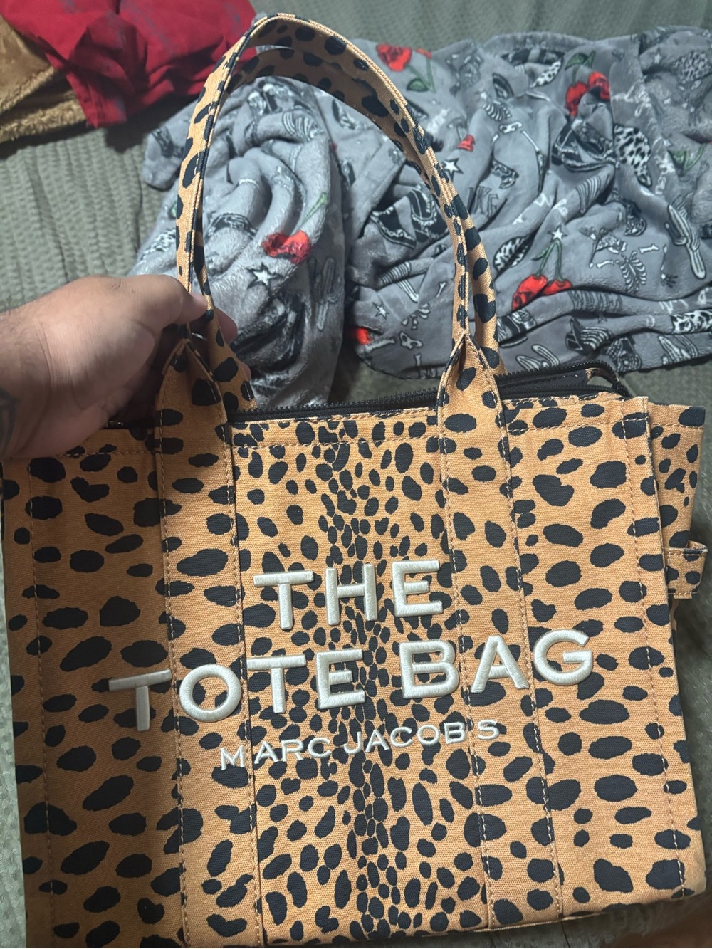 Cheetah print leapord Marc Jacobs tote bag large